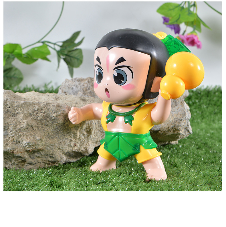 葫芦娃玩具儿童玩具变形玩具金刚葫芦兄弟套装手办小公仔人偶模型