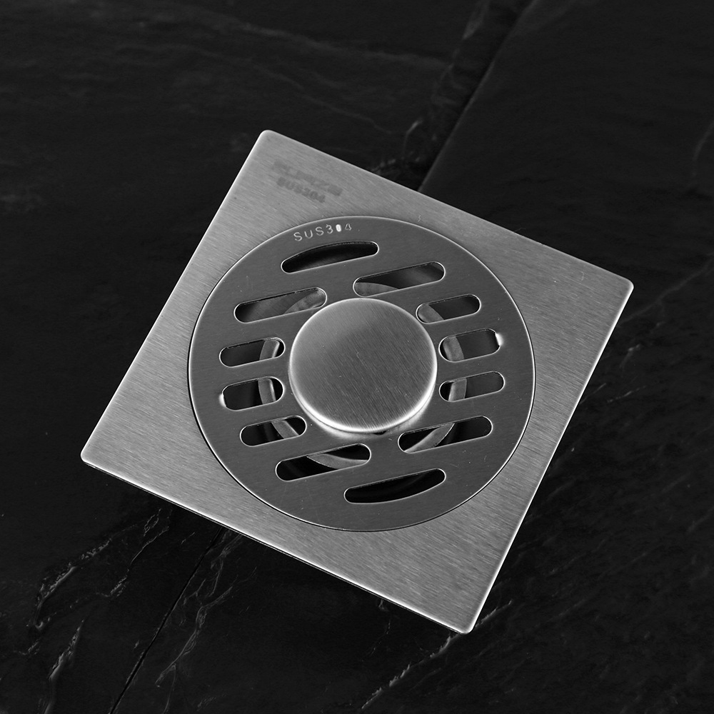 304不锈钢地漏雨防臭防堵洗衣机接头卫生间下水道盖淋浴房两用