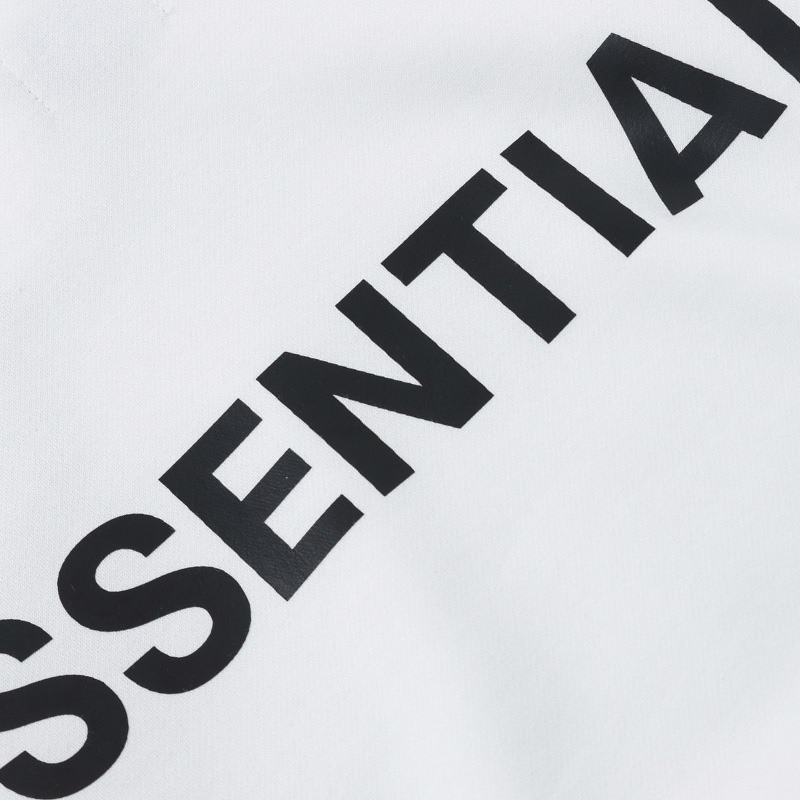 美潮fear of god连帽卫衣 fog essentials 3m反光字母宽松帽衫