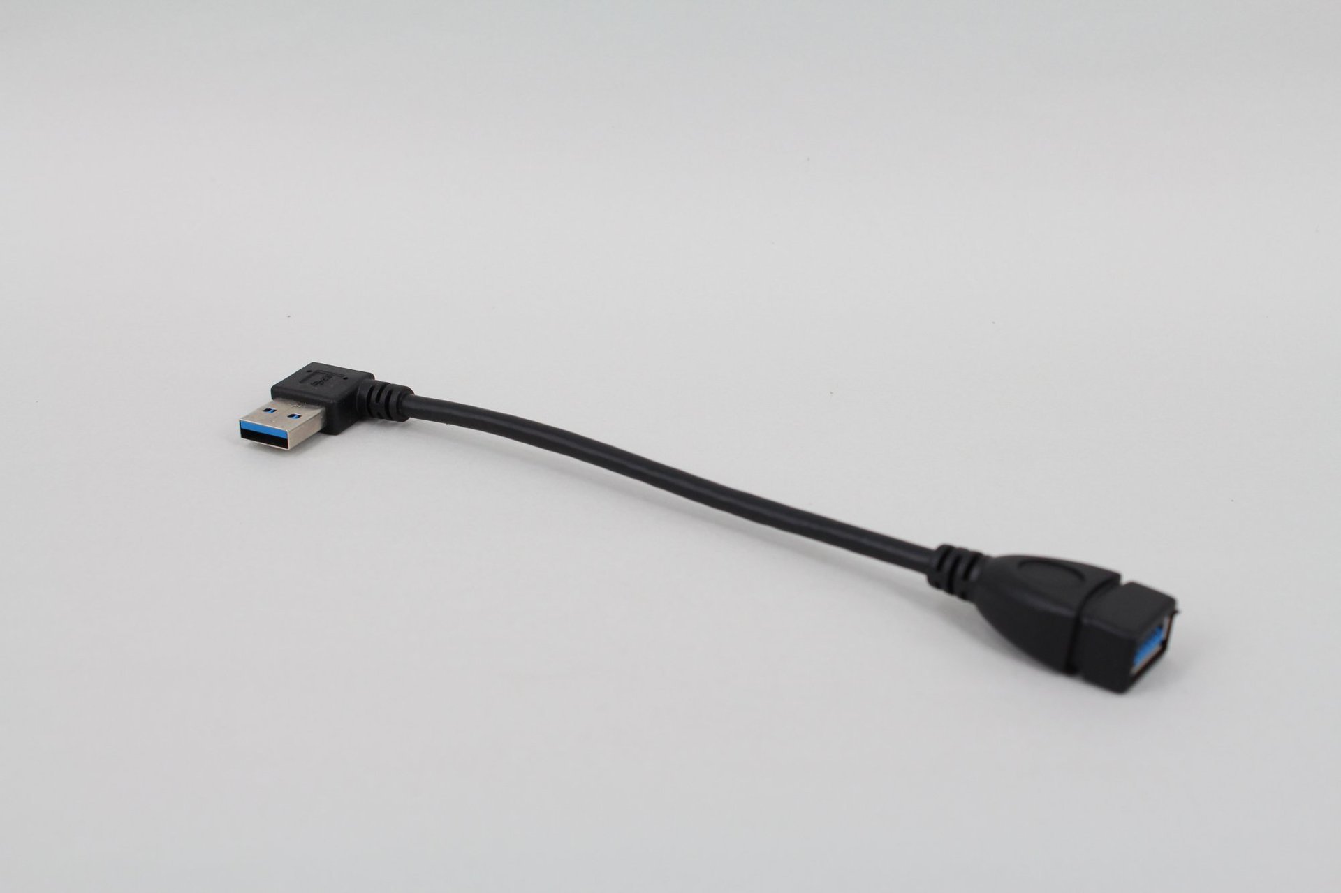 usb3.0延长线弯头usb90度数据线usb连接线公对母转接线数据线20cm