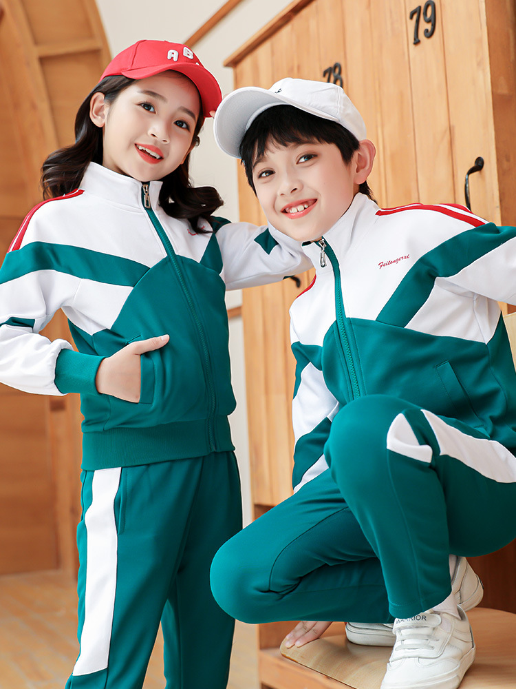 儿童棒球服小学生校服春秋季运动套装英伦风幼儿园园服批发厂家