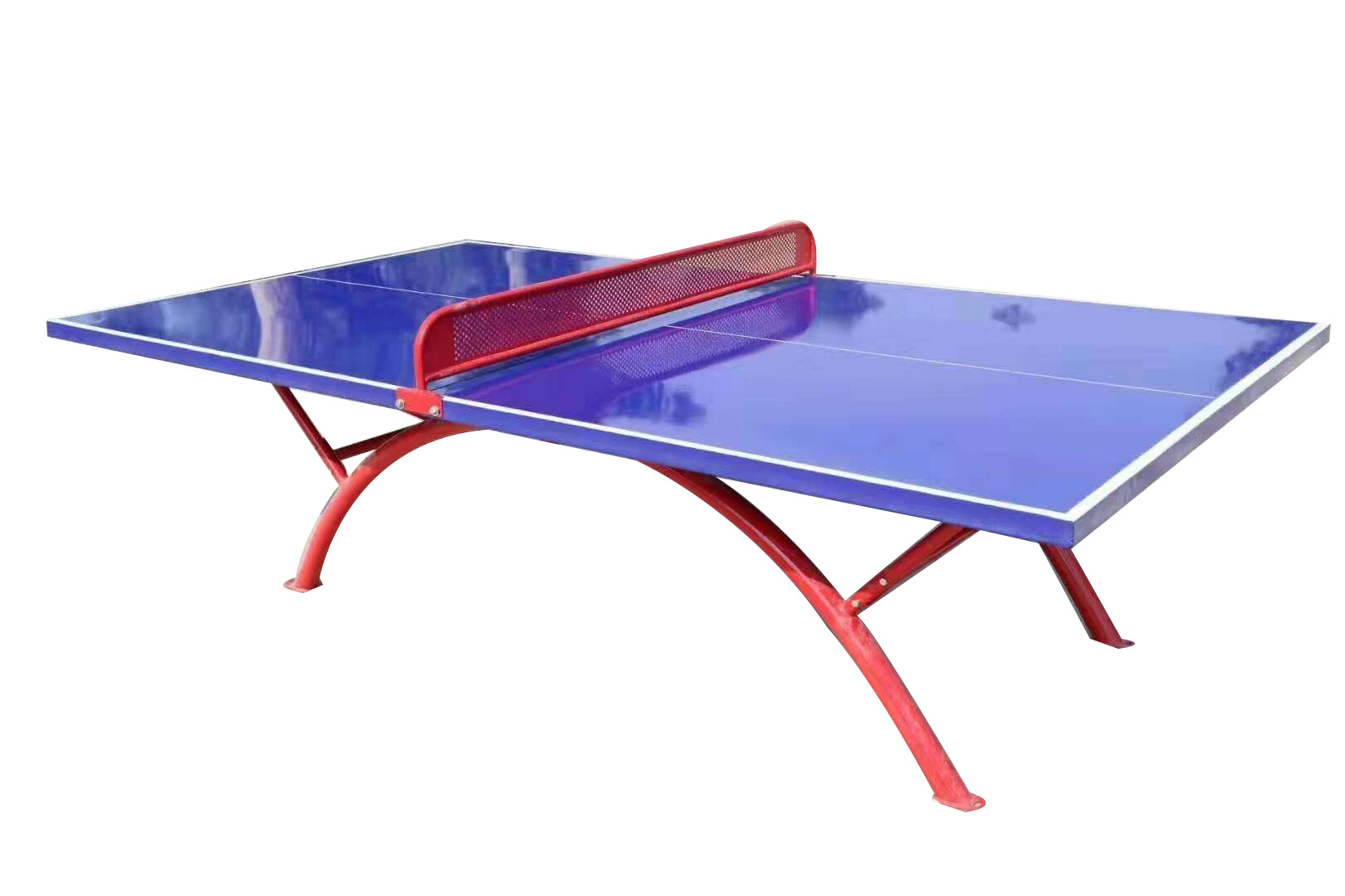 室外彩虹腿乒乓球台训练比赛用乒乓球案 小区室外防淋乒乓球桌