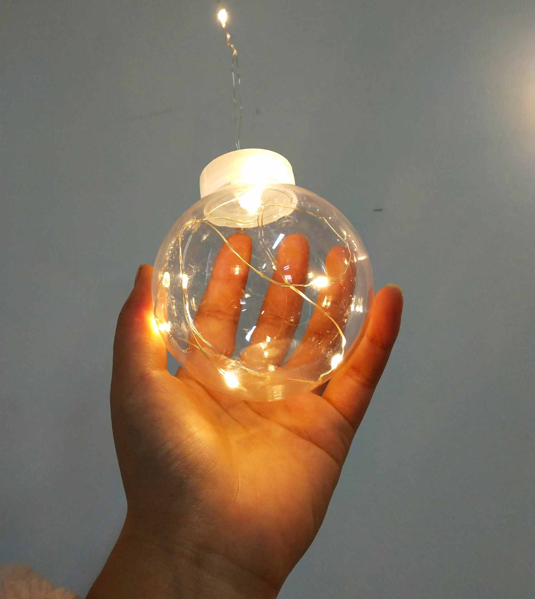 led铜线许愿球圣诞彩灯网红灯卧室婚庆装饰灯ins婚房间窗帘灯挂灯