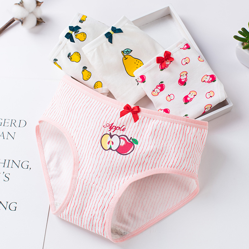 女童内裤纯棉平角儿童内裤中大童四角10小女孩13宝宝短裤白