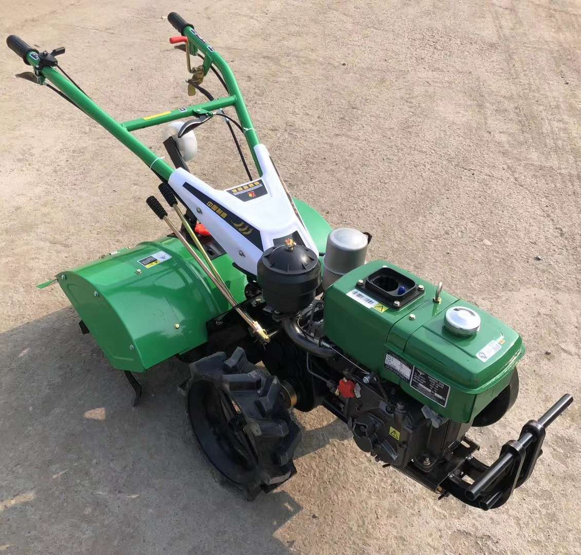 微耕机农用开沟机汽油柴油耕田耕地松土水田旋耕机柴油微耕施肥机