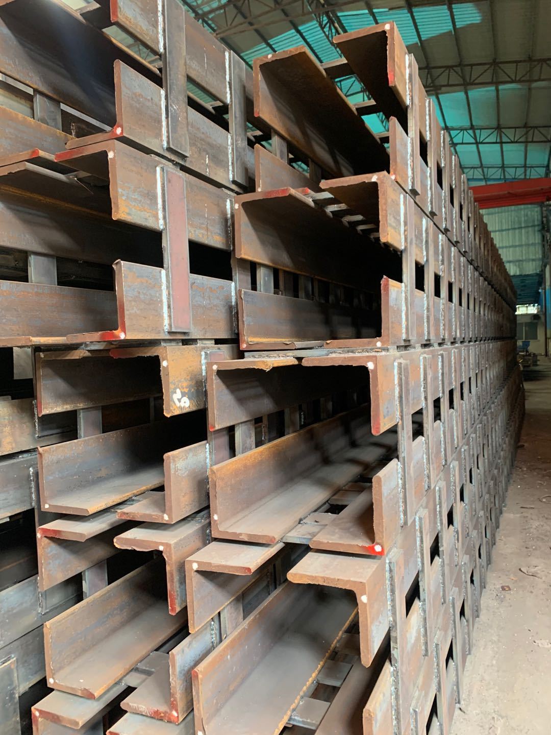 佛山焊接格构柱加工厂 可来图定制格构柱批发热轧钢结构用钢梁