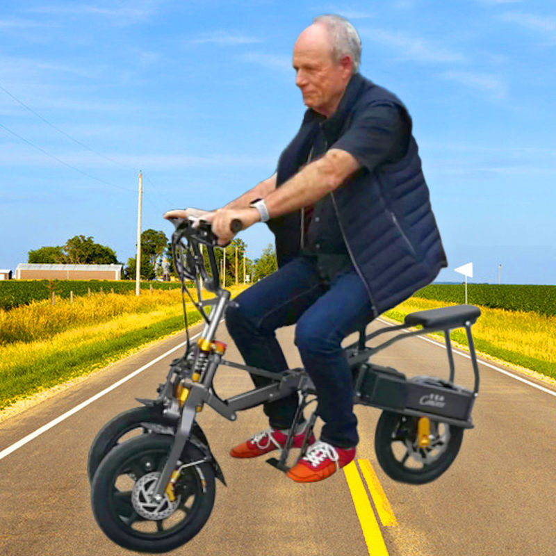 三轮折叠电动车倒三轮折叠电动车倒三轮电动车三轮电动车代步批发