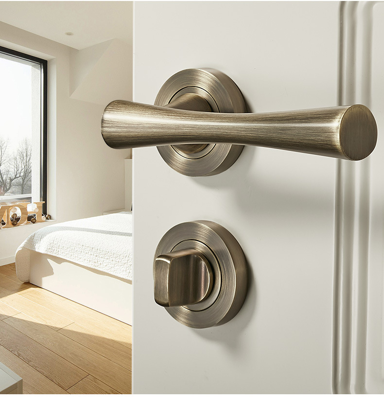 卡贝暗门锁室内卧室房间门锁隐形单面锁美式实木门隐藏锁背景墙锁