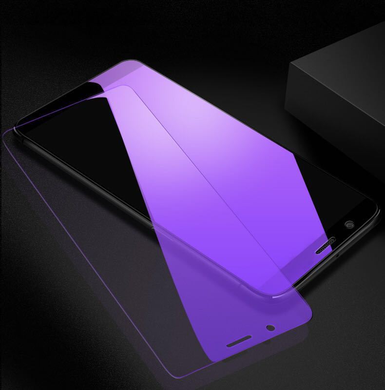 适用vivo x21钢化膜vivox9全屏透明抗蓝光vivo x23 x27紫光手机膜
