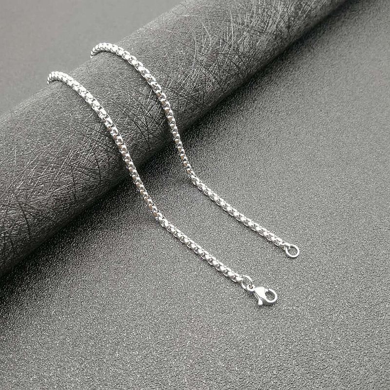 Europe and America Cross Border New Necklace Sweater Chain Titanium Steel Color Retaining Vacuum Vapor Plating Valuable Prescription Pearl Necklace in Stock Wholesale