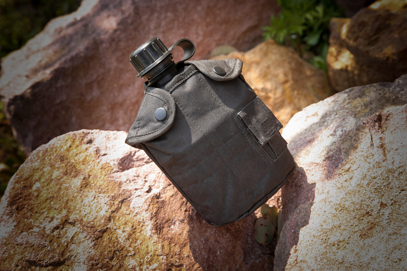 us水壶户外军迷单兵野外生存迷彩水壶三件套男女四季运动水壶装备