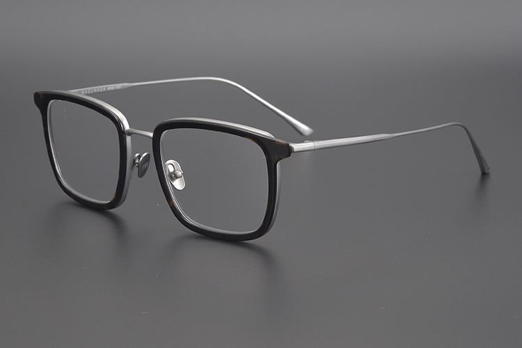 增永眼镜empirei日系商务纯钛大方框近视眼镜框可配镜片不夹脸