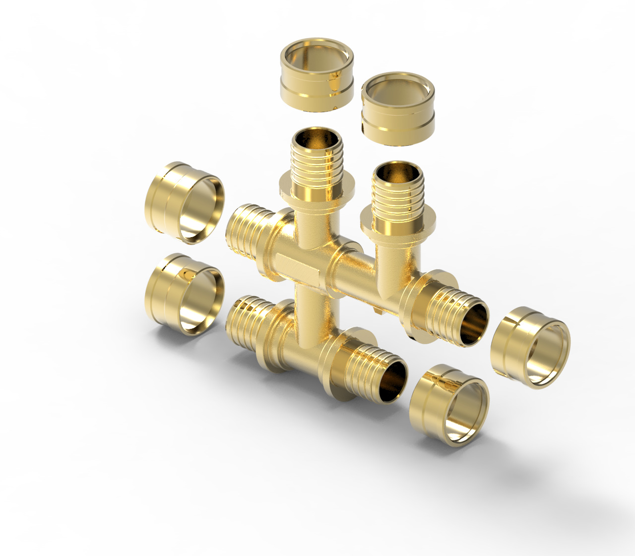 地暖 螺纹欧标 黄铜 滑紧管件 地暖管道连接