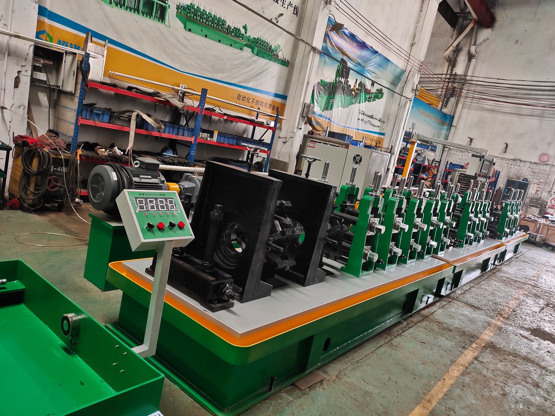 厂推出不锈钢304焊管机不锈钢装饰管制管机金属管材成型机械设备