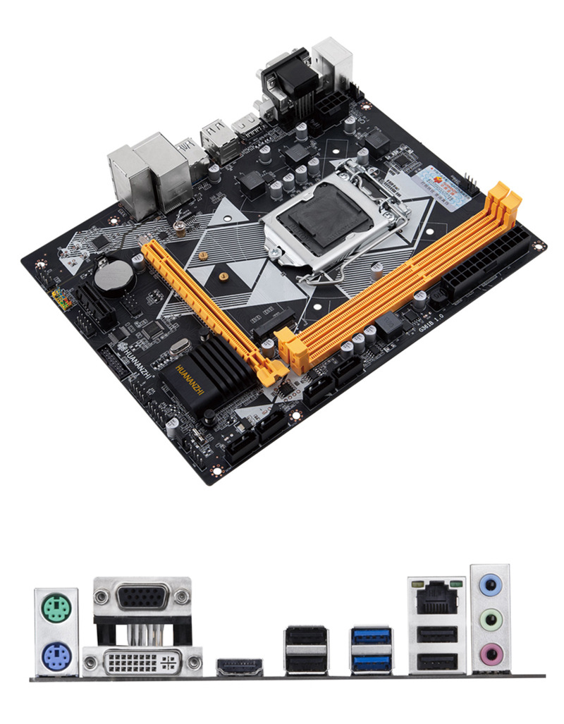 华南金牌b85/h61/b75/台式电脑1155针1150电脑主机主板厂家批发