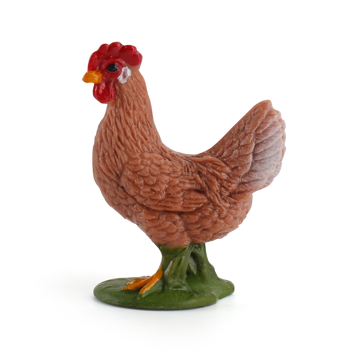 跨境静态仿真家禽母鸡手办模型儿童认知农场动物微观桌面摆件玩具