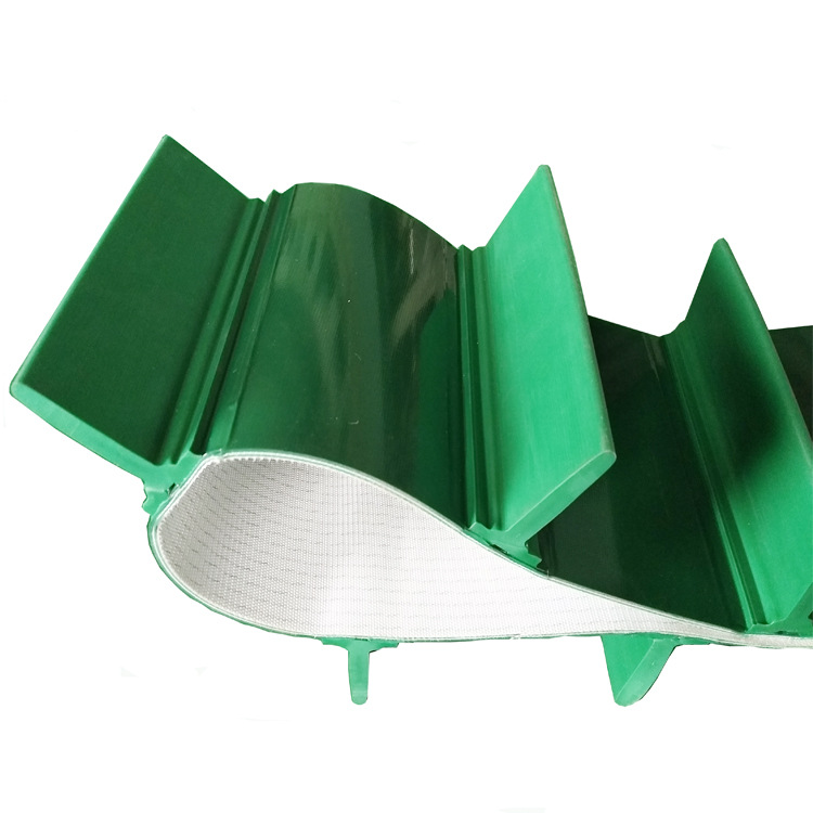 厂价直销 绿色挡板输送带 绿色挡板带 pvc挡板输送带 耐高温防油