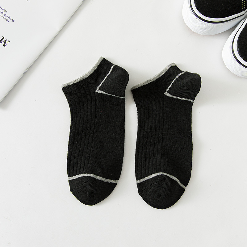 Socks Spring/Summer Thin Ankle Sock Men Spring/Summer Low-Cut Breathable Sports Short Black Sweat-Absorbent Men's Socks Men