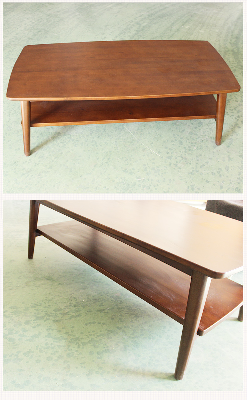 厂家供应 桦木茶几简约长方形现代木质茶几茶桌小户型客厅茶几桌