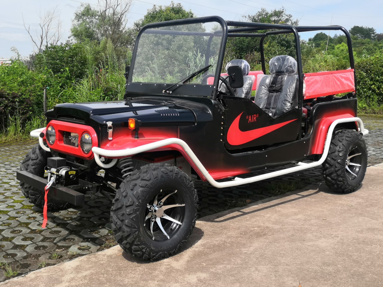 北极天四轮电动老年代步车全地形四驱越野摩托车utv摩托车 沙滩车