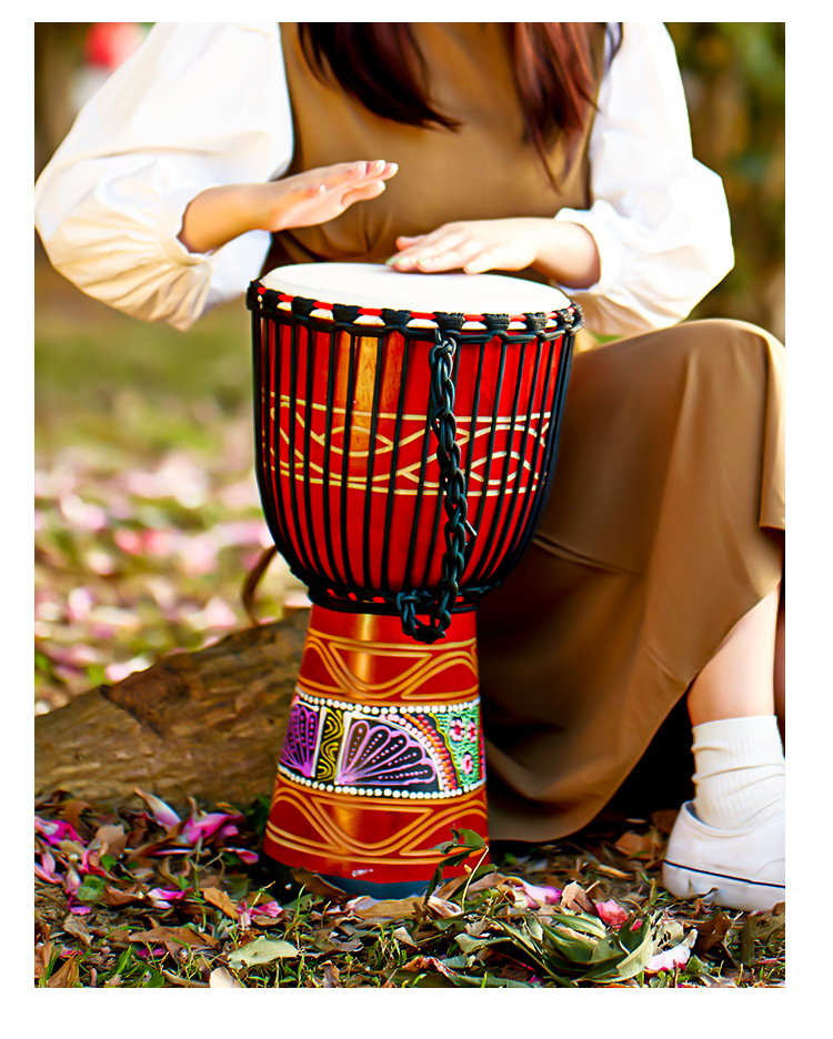 拓米非洲鼓8寸10寸12寸印尼手鼓儿童幼儿园学校琴行初学手拍鼓