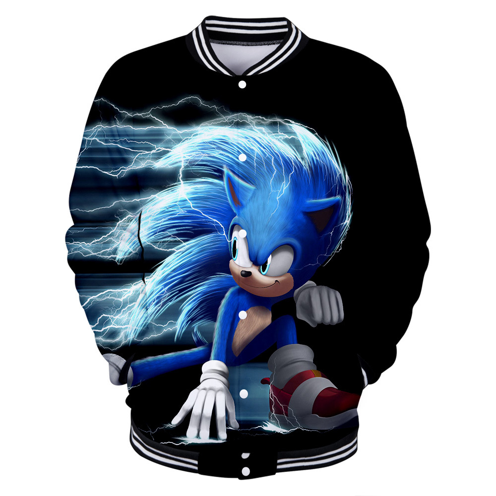 2020春季新款 刺猬索尼克 3d休闲男女棒球服