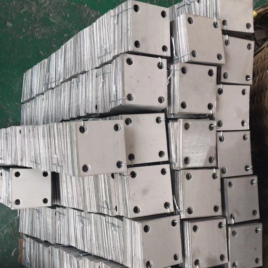 304201不锈钢加厚地脚焊接板预埋件定制固定片工程底板件