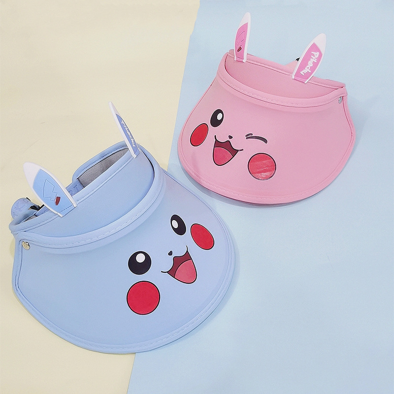 新卡通儿童空顶帽冰丝遮阳凉帽百搭学生运动帽子厂家直供