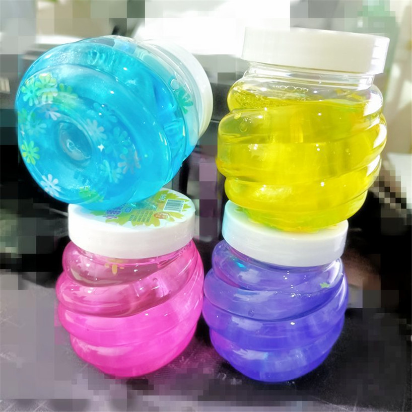 菠萝水晶泥 起泡胶 透明彩泥 彩色水晶橡皮泥黏土泥 一元儿童玩具