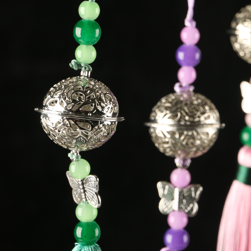 精品古风腰佩银铃清心铃宫铃流苏挂件 传统挂件配饰中国结-阿里巴巴