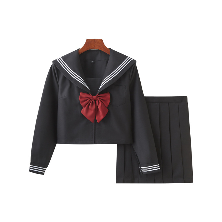 黑三本jk正版制服裙基础款学院风套装原创暗黑不良少女秋冬水手服