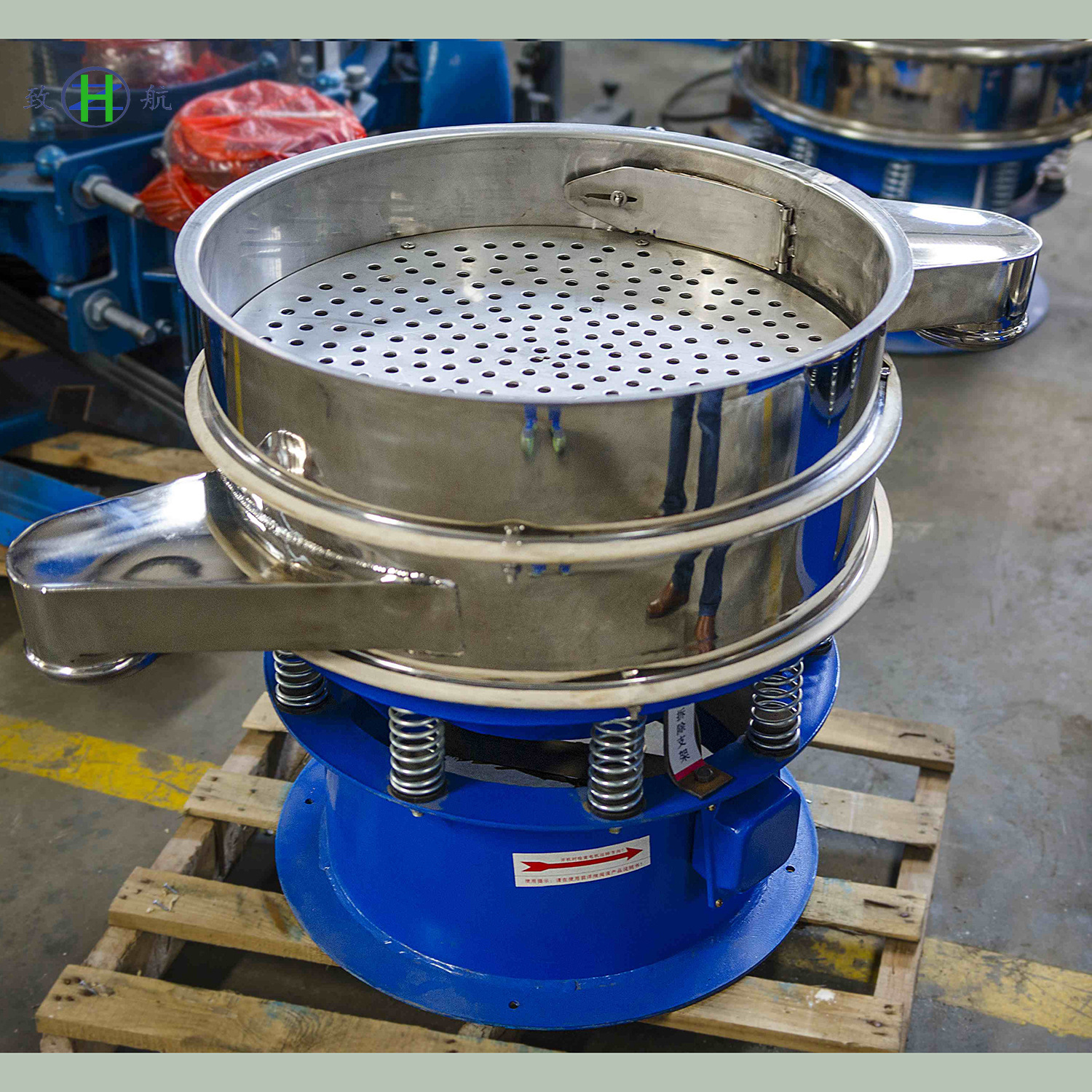 粉末筛分机粉料分选震动筛机高频超声波粉体防堵网振动筛机