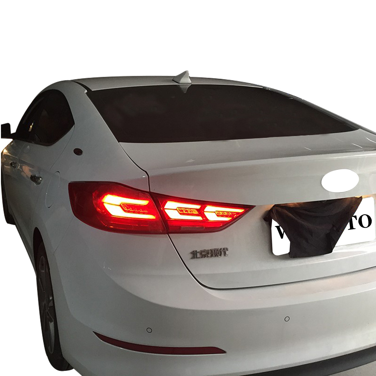 适用于16-19年 现代领动 伊兰特 尾灯 改装刹车灯后雾灯 专车专用