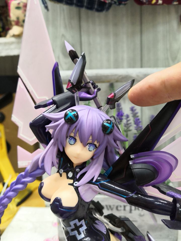 手办批发 超次元游戏 海王星 紫色之心战斗版1/7. 公仔 模型 摆件