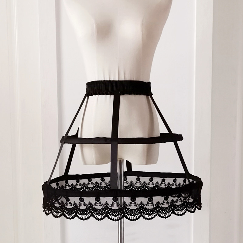 镂空鱼骨裙撑lolita洛丽塔cosplay夏季卡门日常调节鸟笼裙撑定制