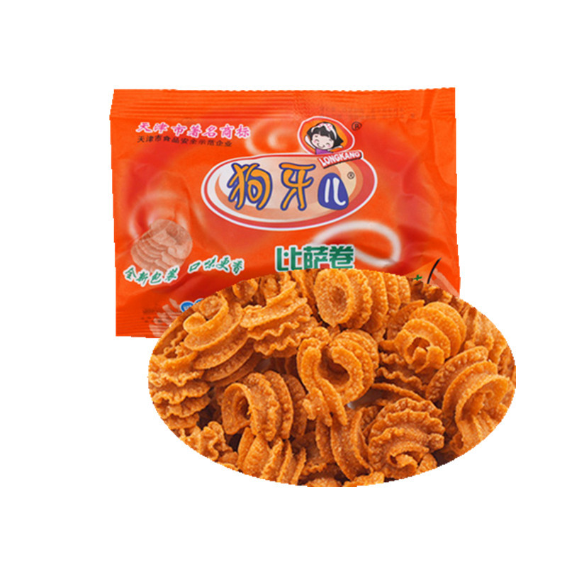 狗牙儿比萨卷25g8090后怀旧零食小时候的零食品休闲膨化小吃