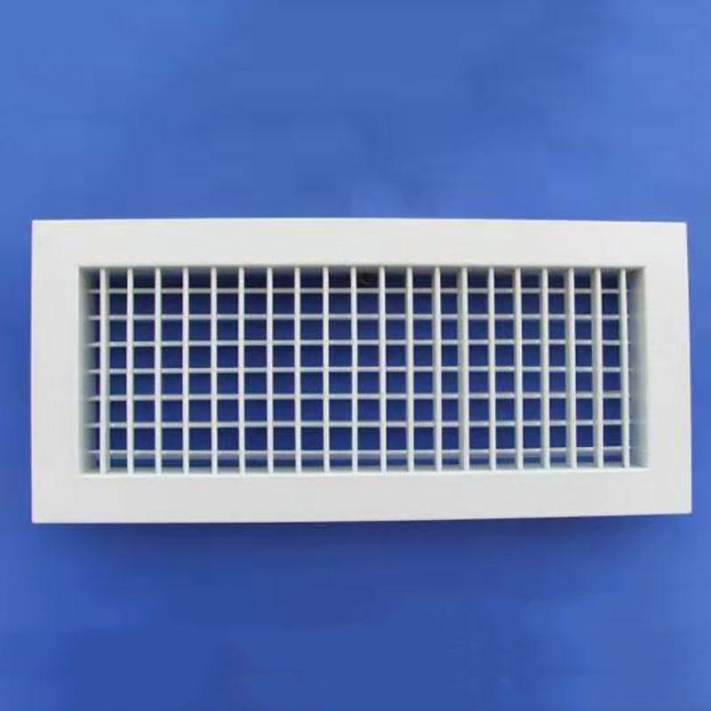 定制铝合金防雨百叶风口 单层中央空调送风口 双层门铰式回风口