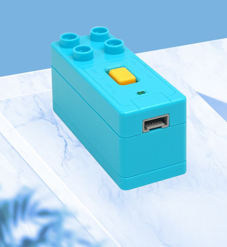 大颗粒马达兼容乐高wedo20编程steam教具齿轮机械电动积木电机