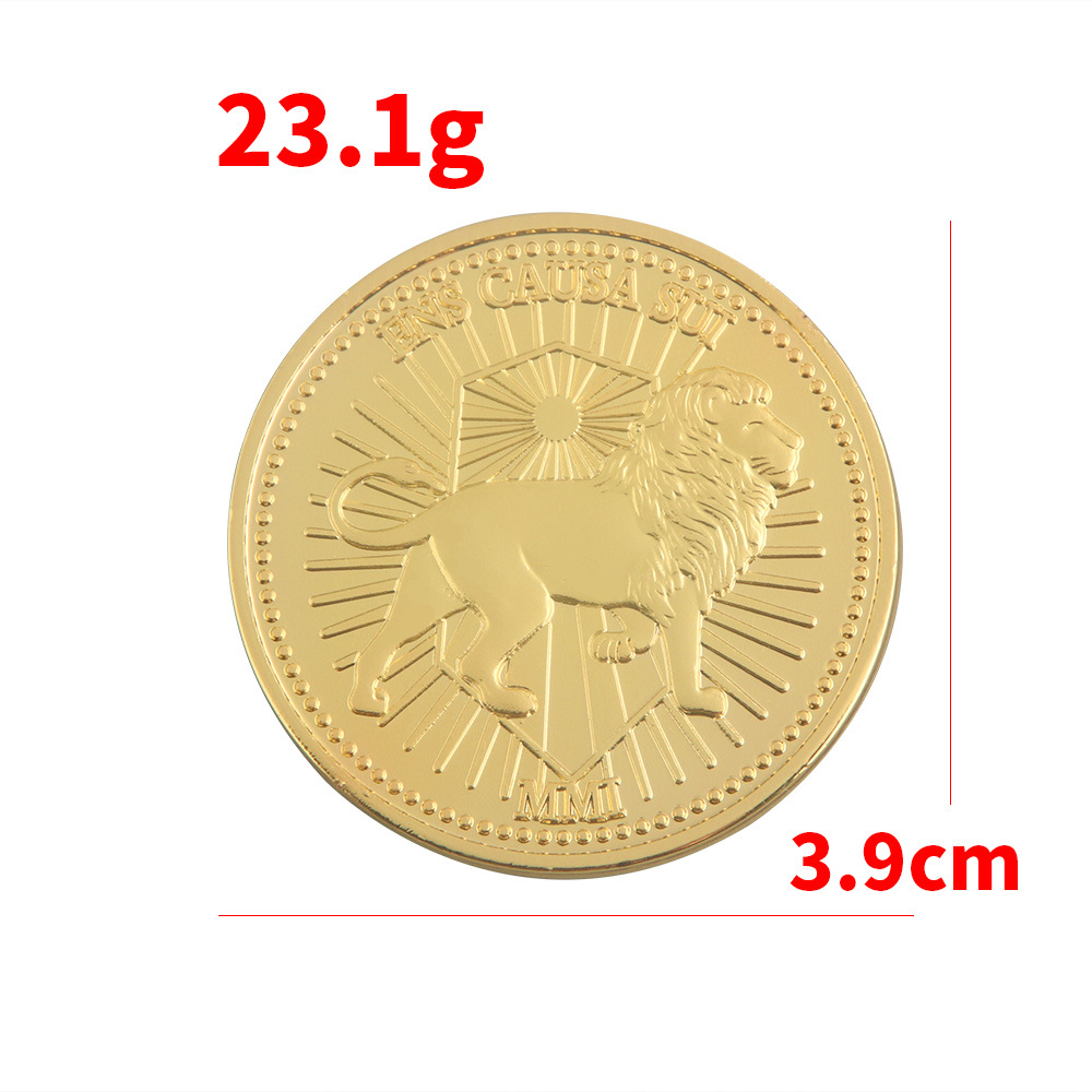 疾速追杀二代电镀金币基努里维斯收藏硬币 电影道具周边