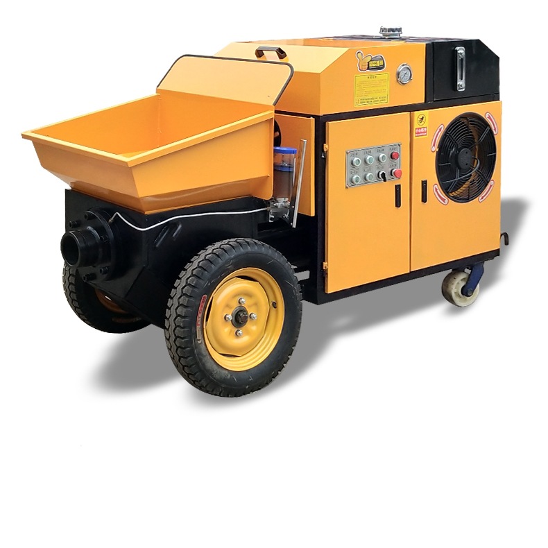 高压二次构造柱泵 小型混凝土输送泵 大骨料柴油动力细石浇筑泵