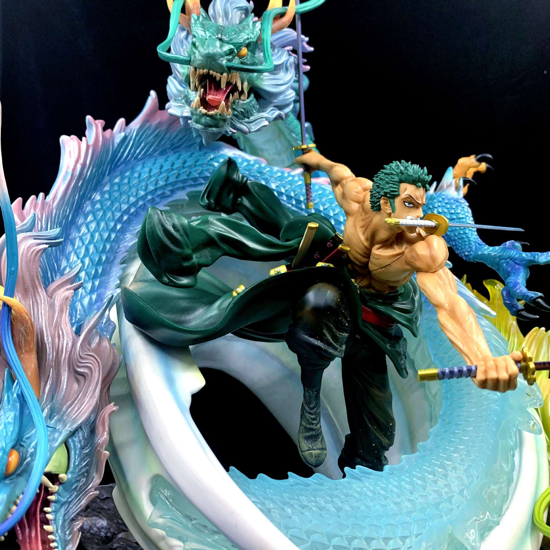 海贼 黑珍珠改 龙卷风 索隆 手办 gk 雕像 模型摆件手办