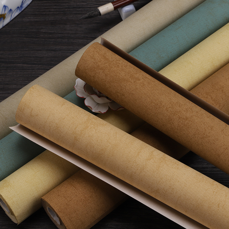 蜡染宣纸松花笺金粟笺书法作品纸仿古四尺六尺国展投稿专用书法小