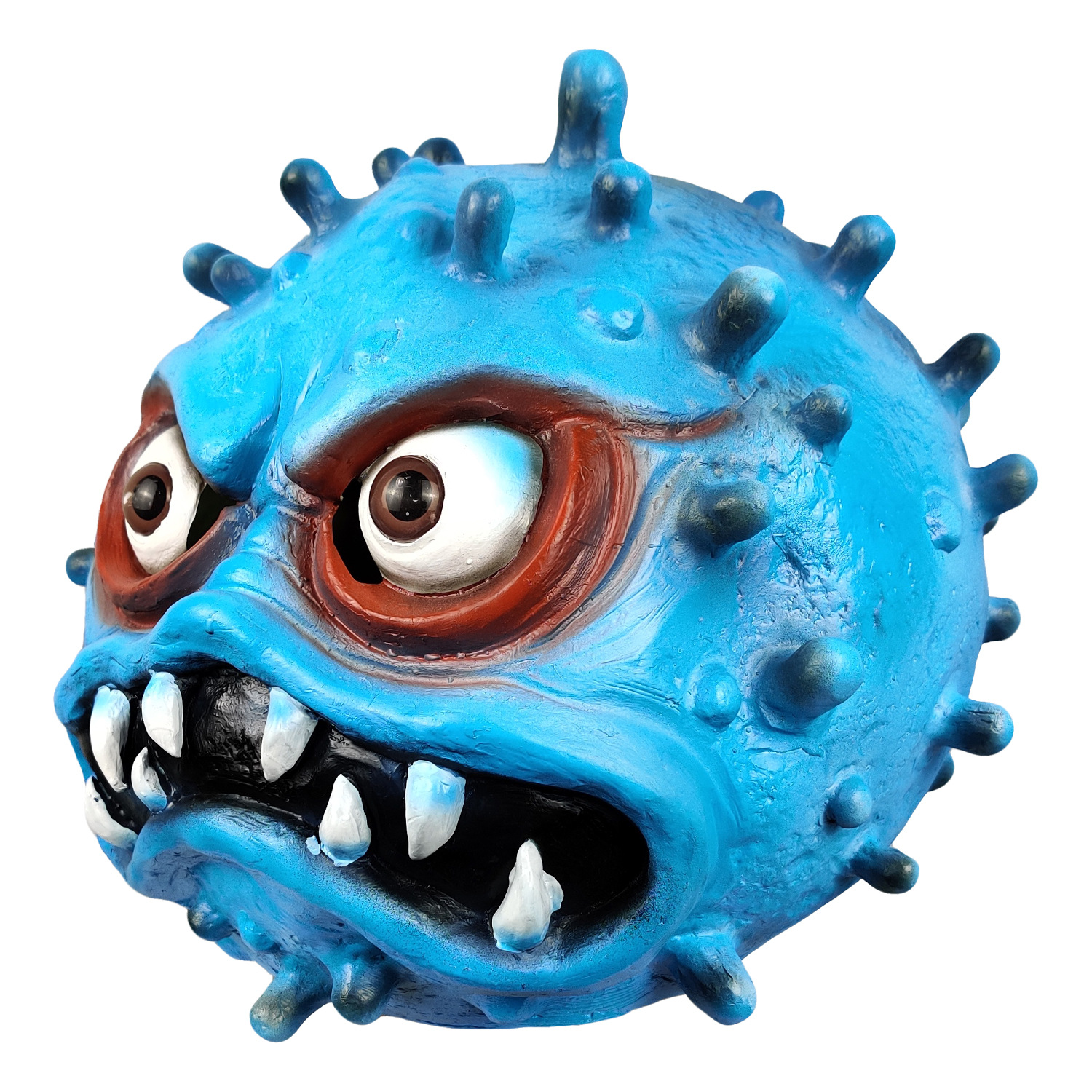 万圣节新品病毒乳胶面具头套 新款新型冠状病毒恐怖道具面具mask