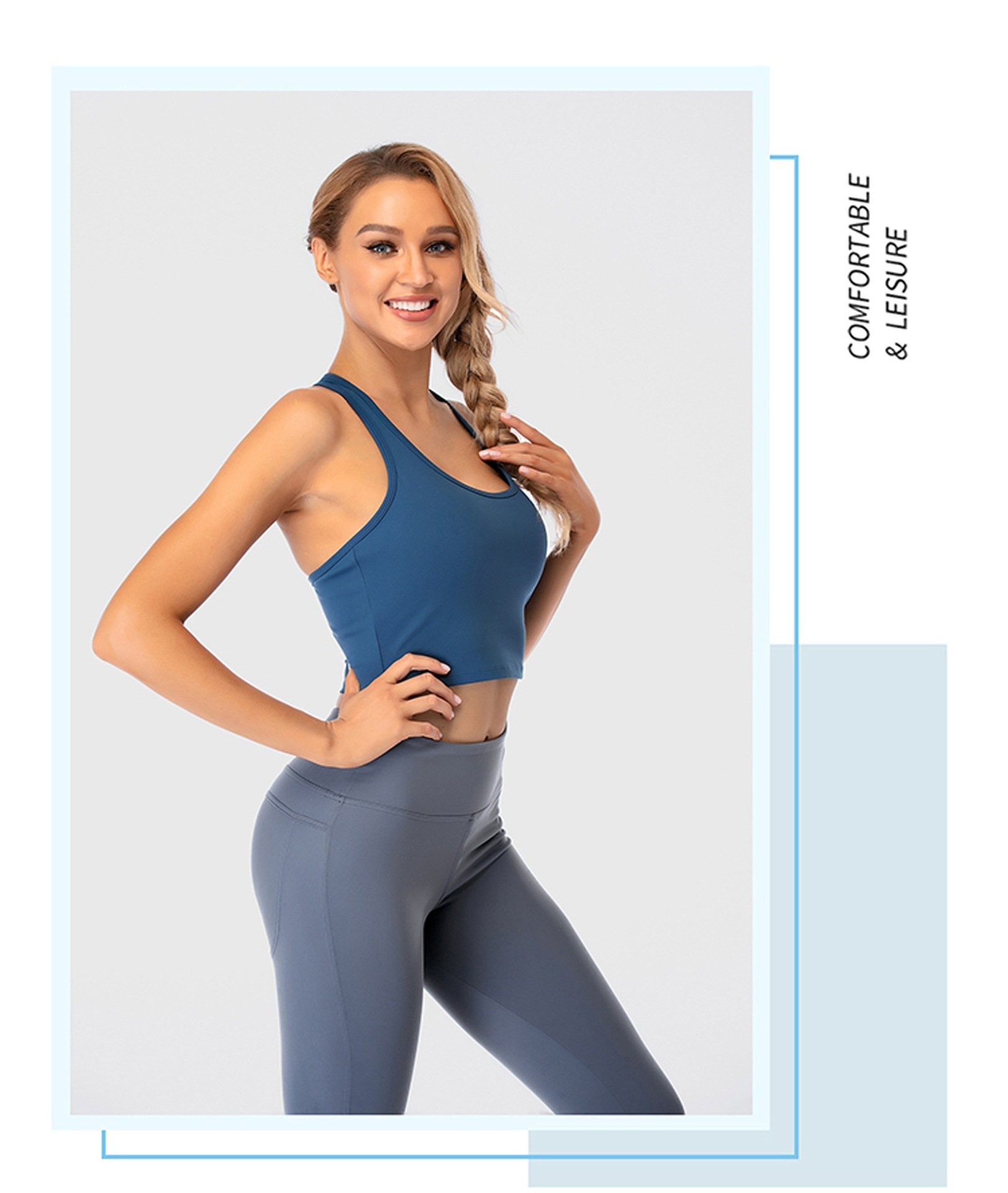 新款跑步运动内衣女 交叉美背高强度健身服背心 防震聚拢瑜伽文胸