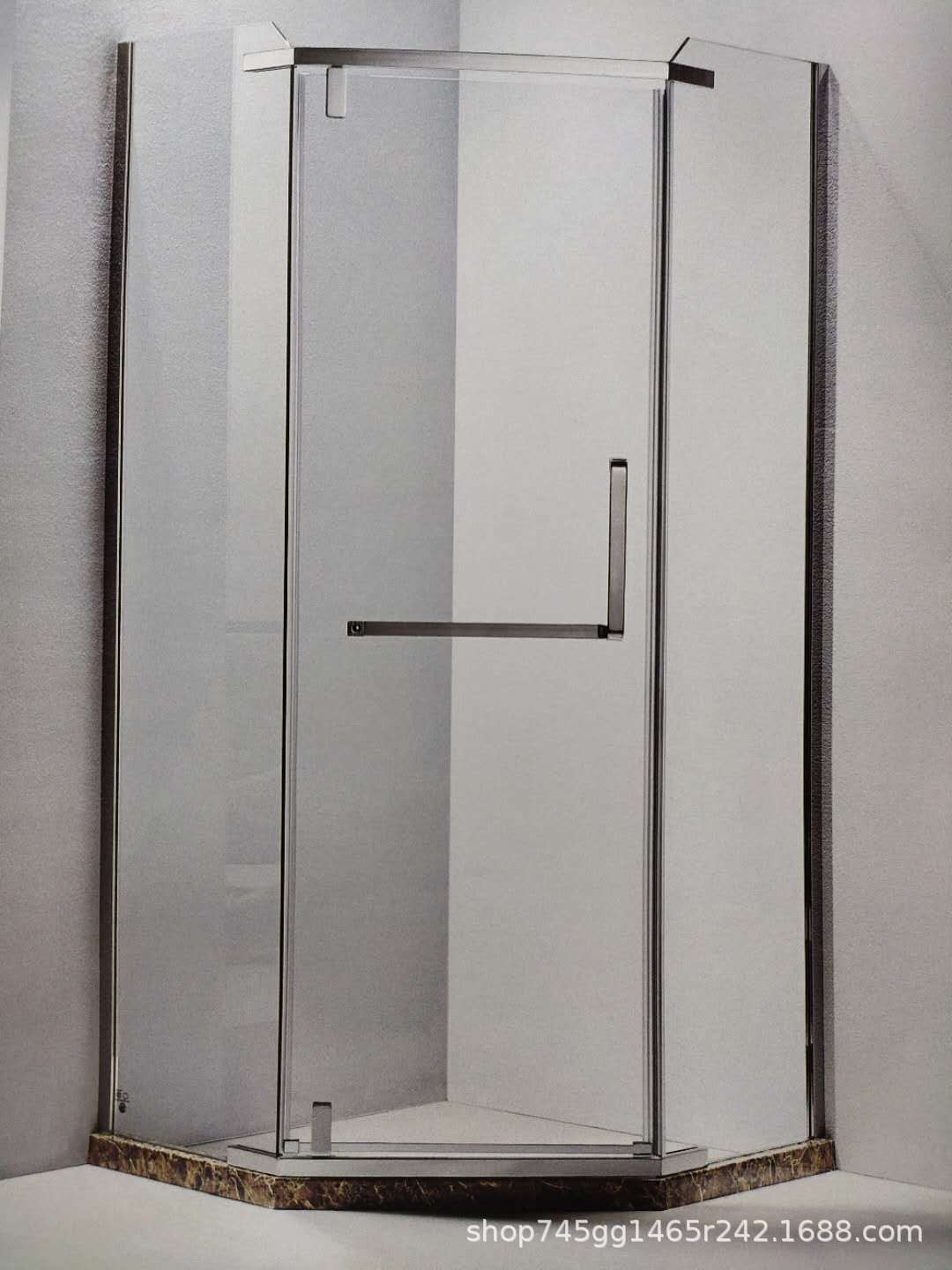 淋浴玻璃隔断淋浴房卫生间隔断半透明磨砂玻璃超白玻璃制作安装