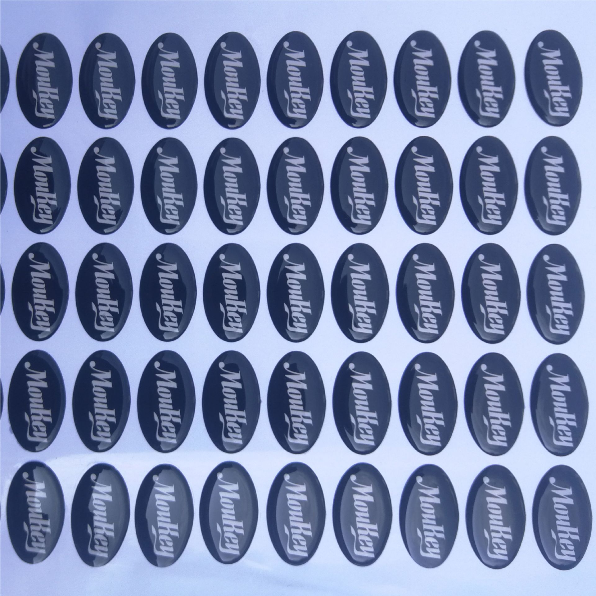 水晶滴塑定制不干胶水晶滴胶贴纸定制彩色pvc滴塑商标定做车标