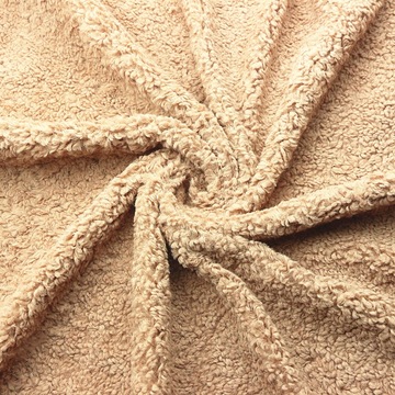 全涤仿羊绒土耳其绒滚束绒羊圈羊羔毛喷花绒布阿尔泰迪绒仿羊绒布