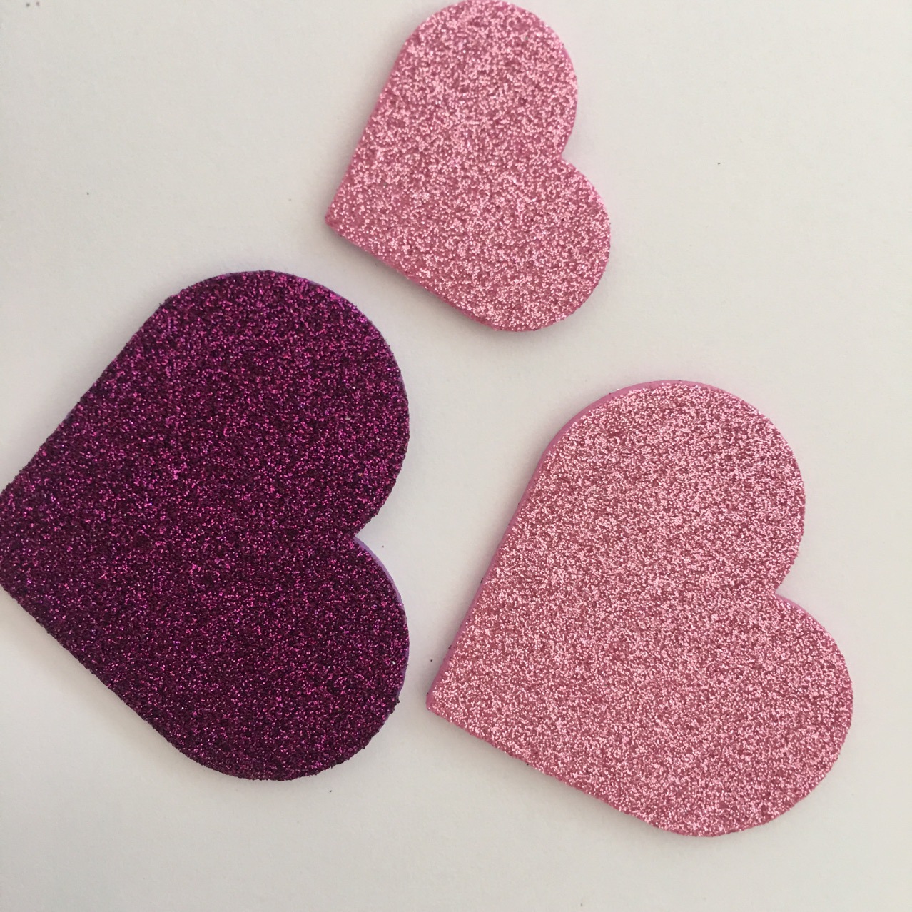 定制eva贴纸厚 2mm印葱粉 金粉闪闪泡泡贴 儿童卡通爱心泡棉贴