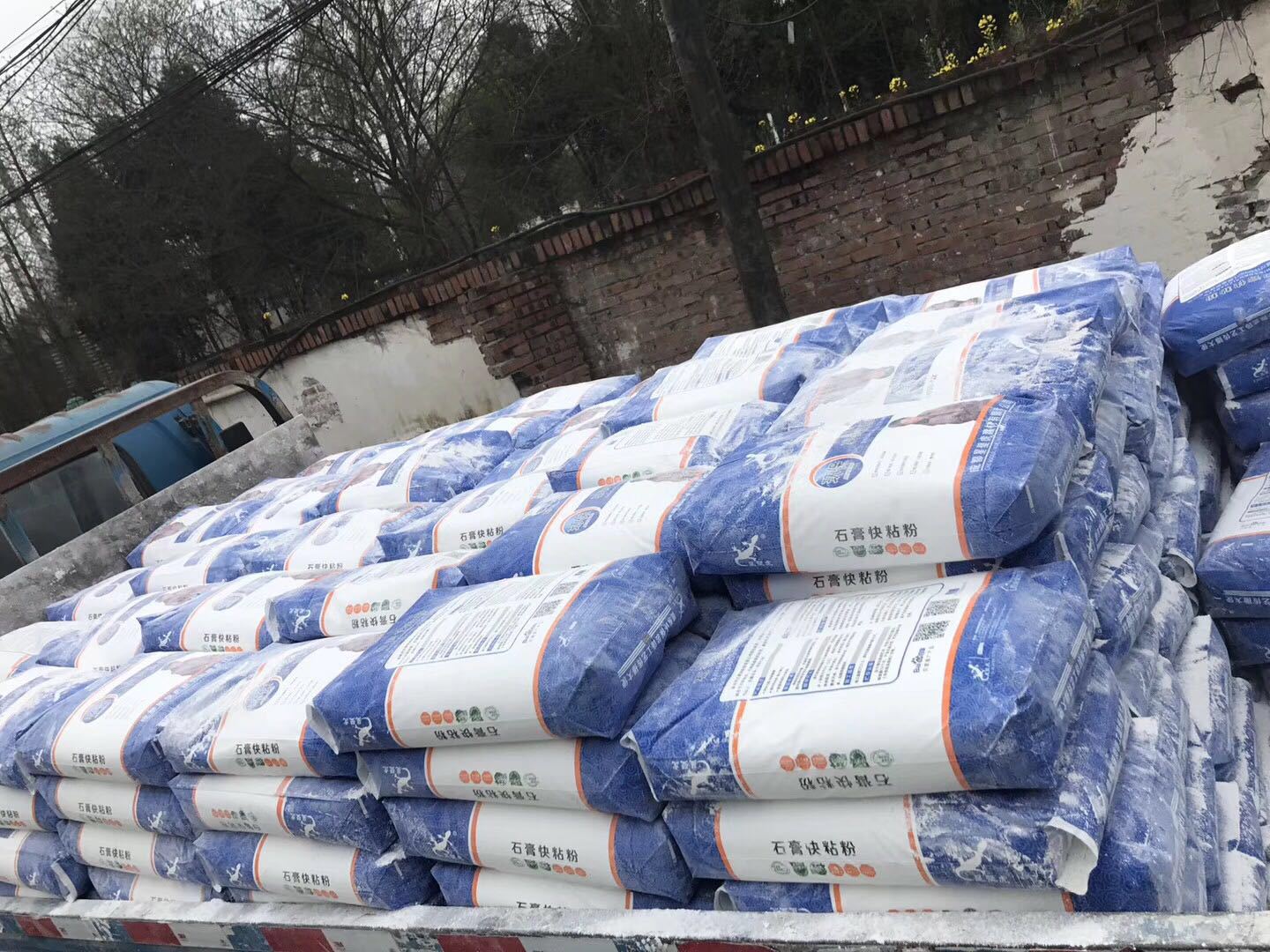 星壁虎绿色环保石膏快粘粉 石膏板粘粉 特级石膏线条粘粉工厂批发