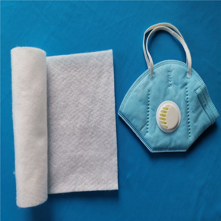 厂家大量销售热熔棉无纺布 杯型口罩针刺棉 支持多规格定制过检测